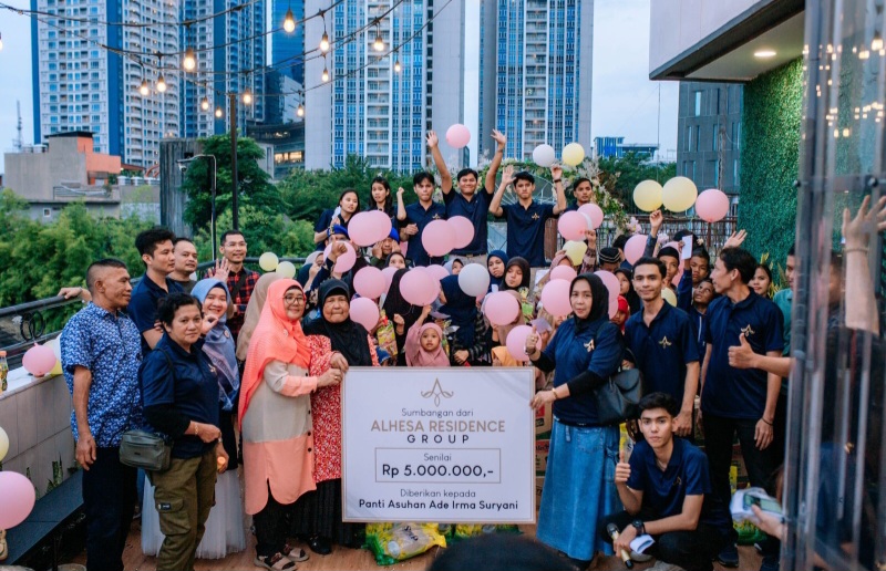 Anniversary 1 Tahun Alhesa Residence Gelar Syukuran Dan Santunan Anak Yatim