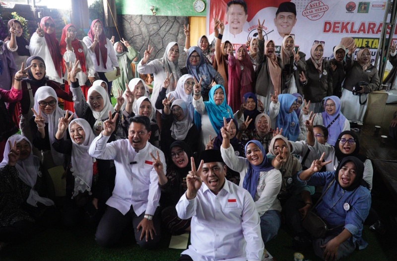 Relawan METAR BERANI Berjuang Menangkan Ridha-Rani