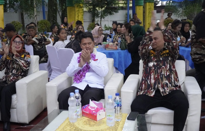 Hadiri Dirgahayu Memiliki Darah Pejuang, Keluarga Besar GM FKPPI All Out Menangkan Ridha-Rani