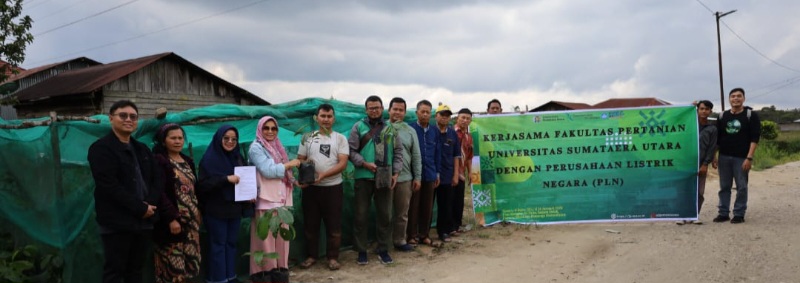 PLN-Fakultas Pertanian USU Berdayakan Hutan Sosial Desa Hariara Pintu