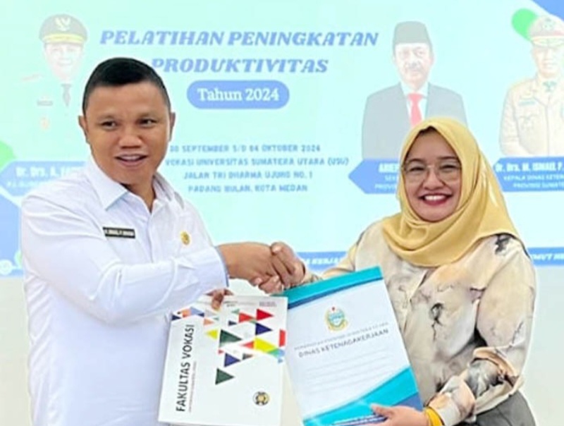Disnaker Sumut-Fakultas Vokasi USU Jalin Kerja Sama