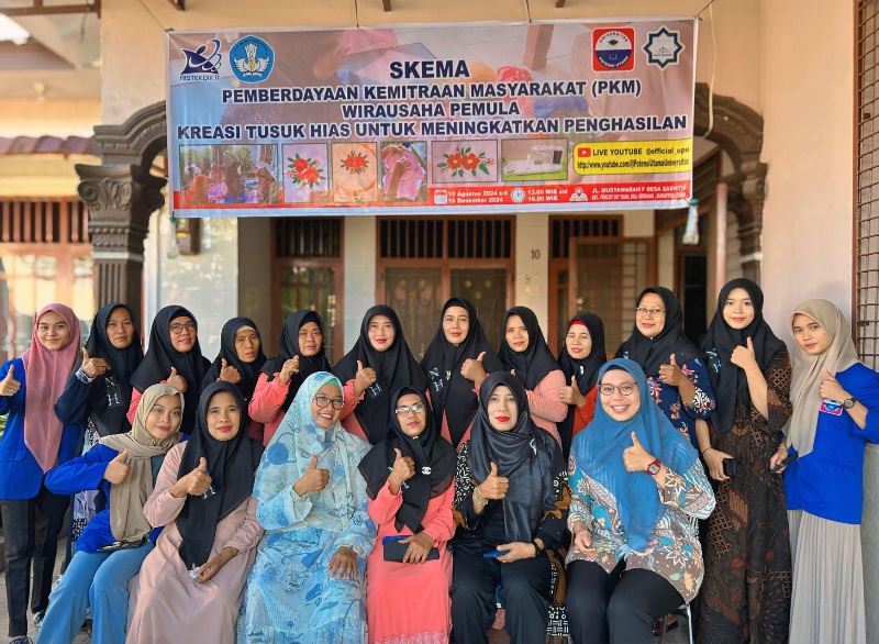 Universitas Potensi Utama Beri Pelatihan Wira Usaha Kreasi Tusuk Hias