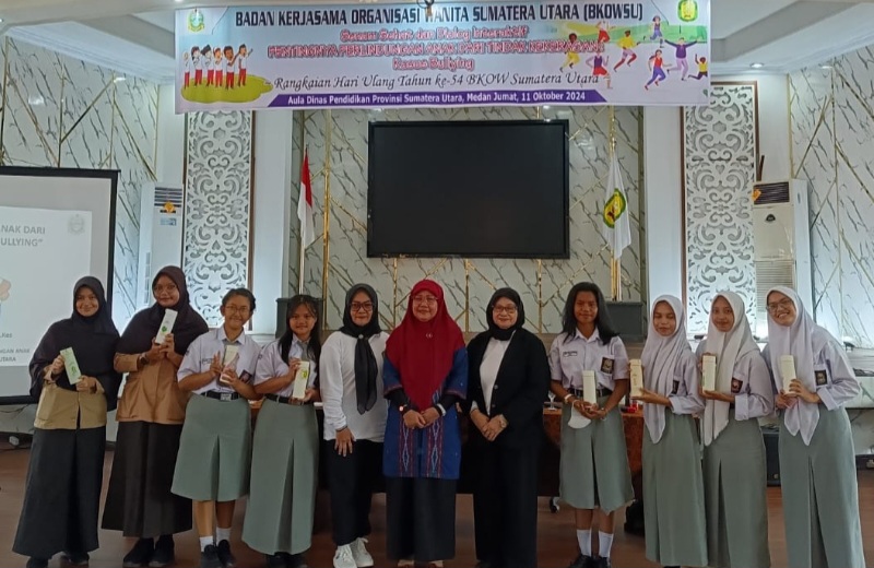 BKOWSU Bersama DWP Disdiksu Gelar Dialog Interaktif Hindarkan Anak Dari Bullying