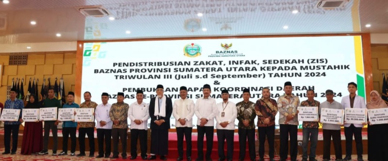 Pembukaan Rakorda Baznas Dan Penyaluran ZIS Triwulan III Berlangsung Khidmat