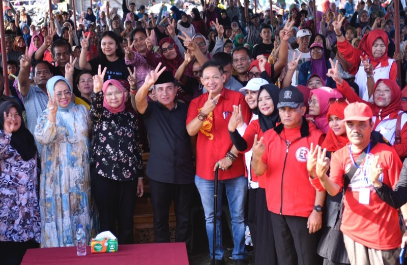 Masyarakat Nelayan Indah Antusias Sambut Edy Rahmayadi