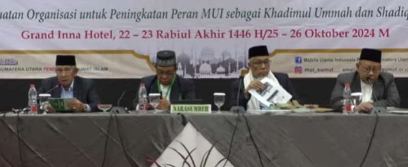 Rakorda Digelar MUI Sumut Hadirkan Narasumber Terkait Pilkada Produk Halal Dan Kode Etik