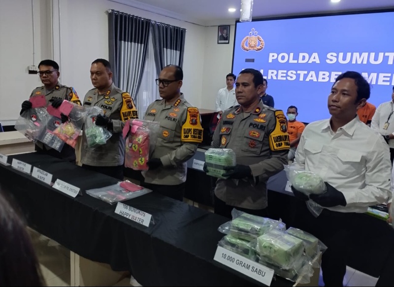 Sita 10 Kg Sabu, Polisi Tembak Pengedar Narkoba