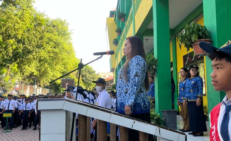 SMP Negeri 7 Medan Gelar Upacara Bendera Hari Sumpah Pemuda Ke 96