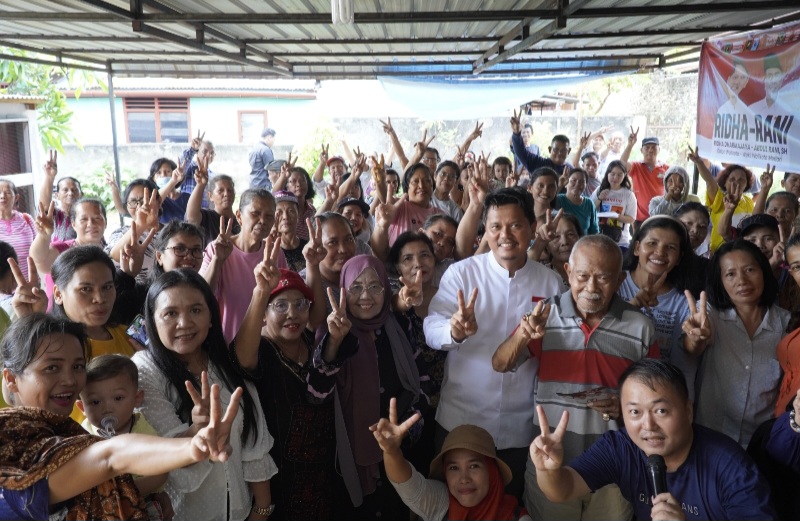 Saat Sosialisasi Ke Warga Amplas, Prof Rida Ungkap Kemiskinan Biang Kriminalitas Di Medan