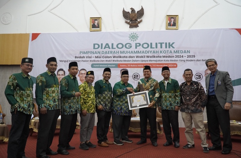 Dialog Politik Bersama PD Muhammadiyah Medan, Prof Ridha Paparkan 4 Fokus Yang Menjadi Visi Dan Misinya