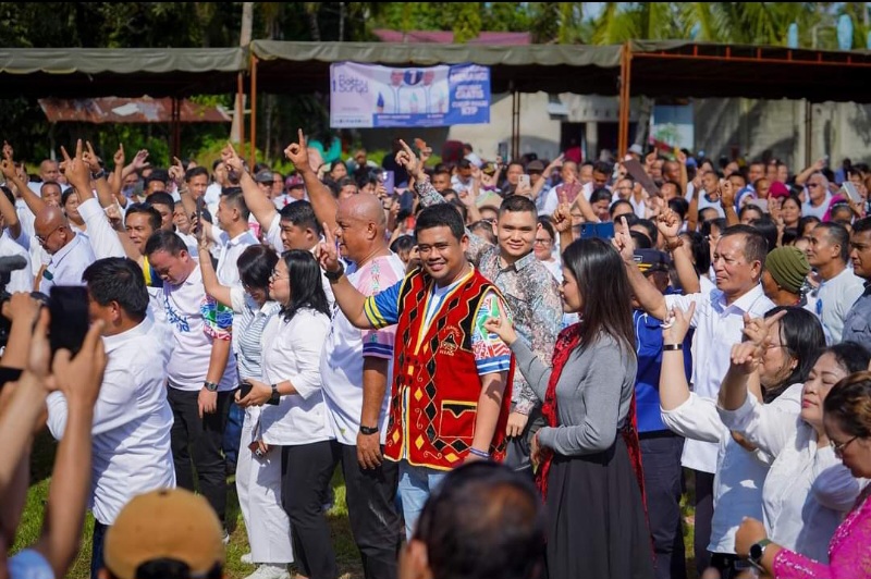 Antusias Masyarakat Kepulauan Nias Menyambut Bobby Nasution Di Apresiasi Tokoh Pemuda Sumut