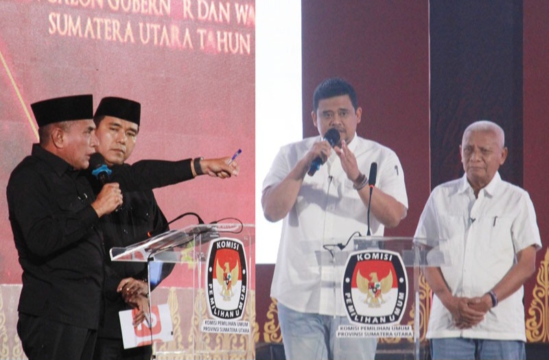 Paslon Gubsu/Wagubsu 1 Dan 2 Saling Sindir Di Debat Publik Kedua