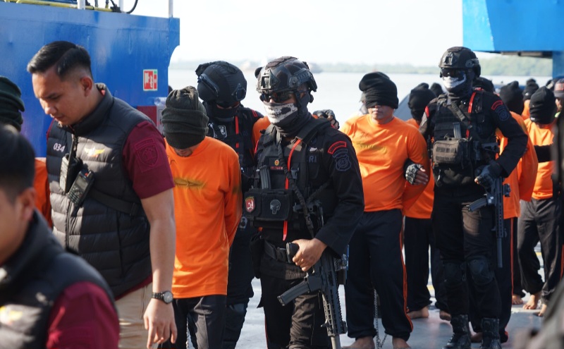 64 Napi Sumut Dipindahkan Ke Nusakambangan