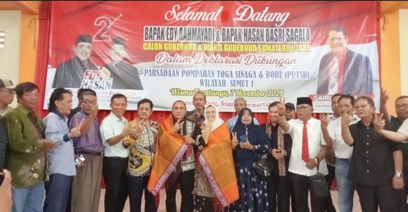 Toga Sinaga Sedunia Dukung Edy Rahmayadi