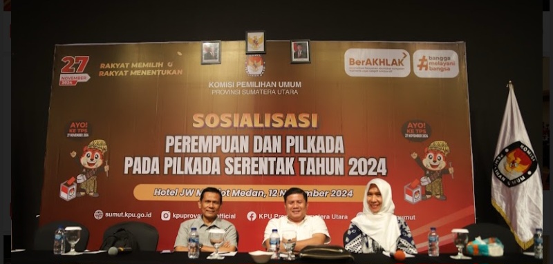KPU Sumut Gelar Sosialisasi Perempuan Dan Pilkada Pada Pilkada Serentak Tahun 2024