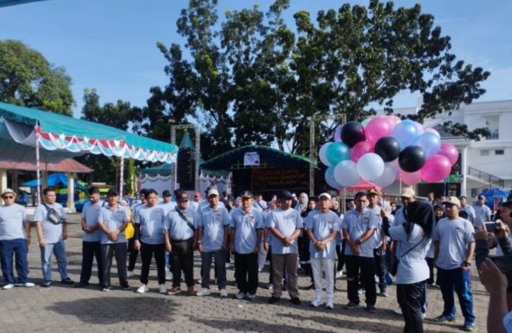 KPU Palas Gelar Jalan Santai, Ajak Masyarakat Datangi TPS 27 November