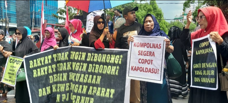 Dugaan Cawe-cawe Aparat, Massa Demo Di Poldasu Dan Kantor Gubsu