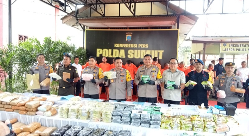 Poldasu Musnahkan Barang Bukti Narkoba