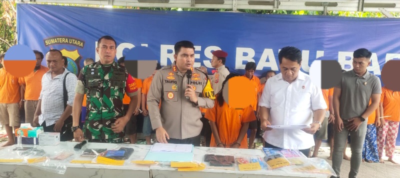 Sekeluarga Pengedar Narkoba Meringkuk Di RTP Polres Batubara