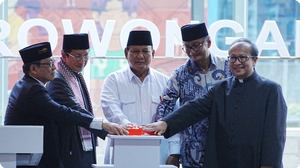 Presiden Prabowo Resmikan Terowongan Silaturahim, Hubungkan Istiqlal dan Katedral