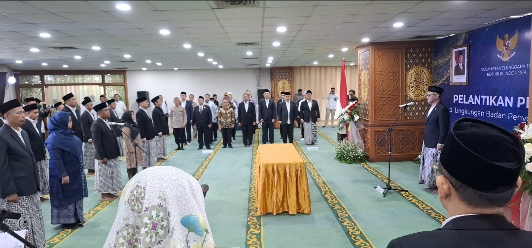 35 Orang Pejabat BP Haji Dilantik di Masjid, Kepala BP Haji:  Simbol Integritas dan Kesederhanaan