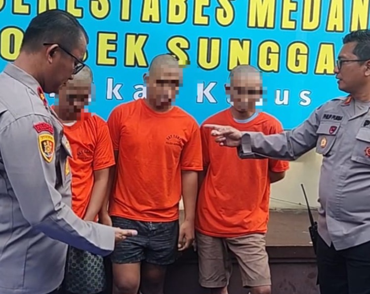 Polsek Sunggal Tembak Pelaku Curanmor Dan Penadahnya