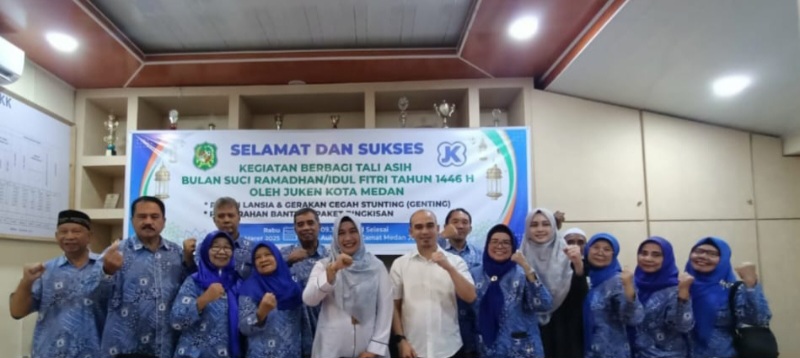 Kaper Kemendukbangga/BKKBN Sumut Hadiri Pemberian Tali Asih Digelar Juken