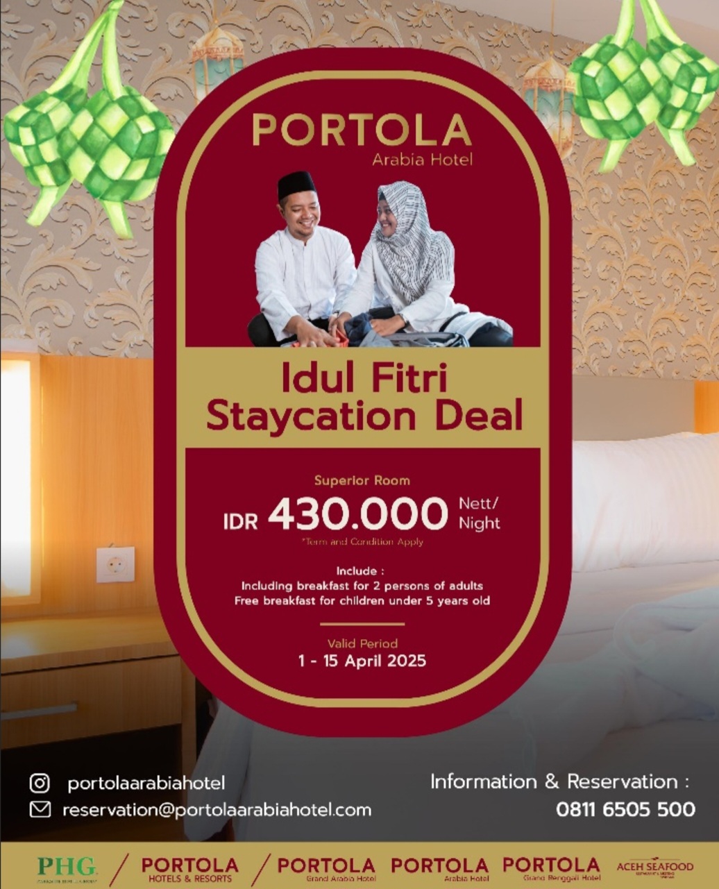 Antisipasi Kemarau, Manfaatkan Promo Idul Fitri Staycation Deal Dari Portola Arabia Banda Aceh