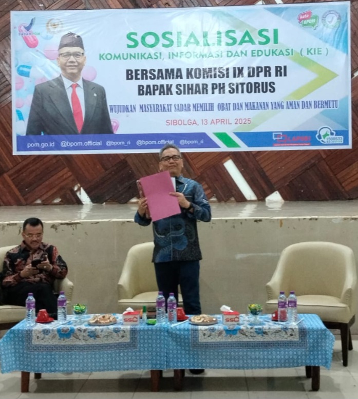Komisi IX DPR RI Bersama BPOM Gelar Sosialisasi Kosmetik Aman Di Sibolga