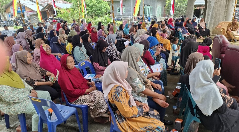 BBPOM Medan Dan Delia Pratiwi Gelar Sosialisasi Keamanan  Konsumsi Obat Dan Makanan Di Kecamatan Sei Bingei