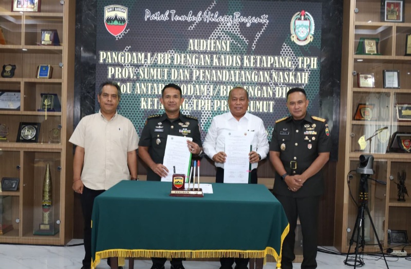 Kodam I/BB Dan Dinas Pangan Sumut Perkuat Kolaborasi Ketahanan Pangan