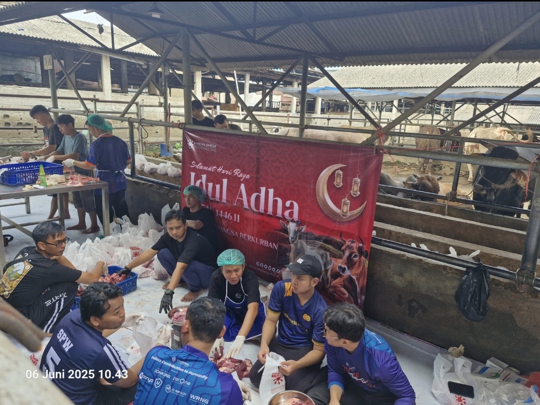 Raih Kepercayaan Masyarakat, Yasbil Sembelih 200 Sapi Kurban