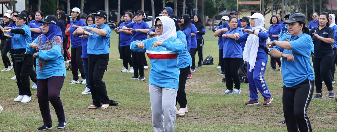 Senam Bersama Meriahkan HKN Di Siantar