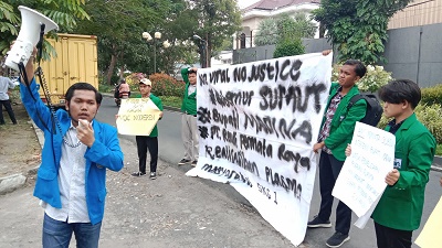 AMS Gelar Demo, Minta Gubsu Ikut Selesaikan Persoalan Plasma Masyarakat Singkuang 1