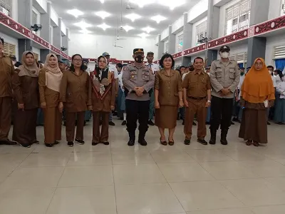 Apel Pembinaan Karakter, Wakapolsek Medan Area Ajak Siswa/i SMAN 8 Medan Hindari Kenakalan Remaja