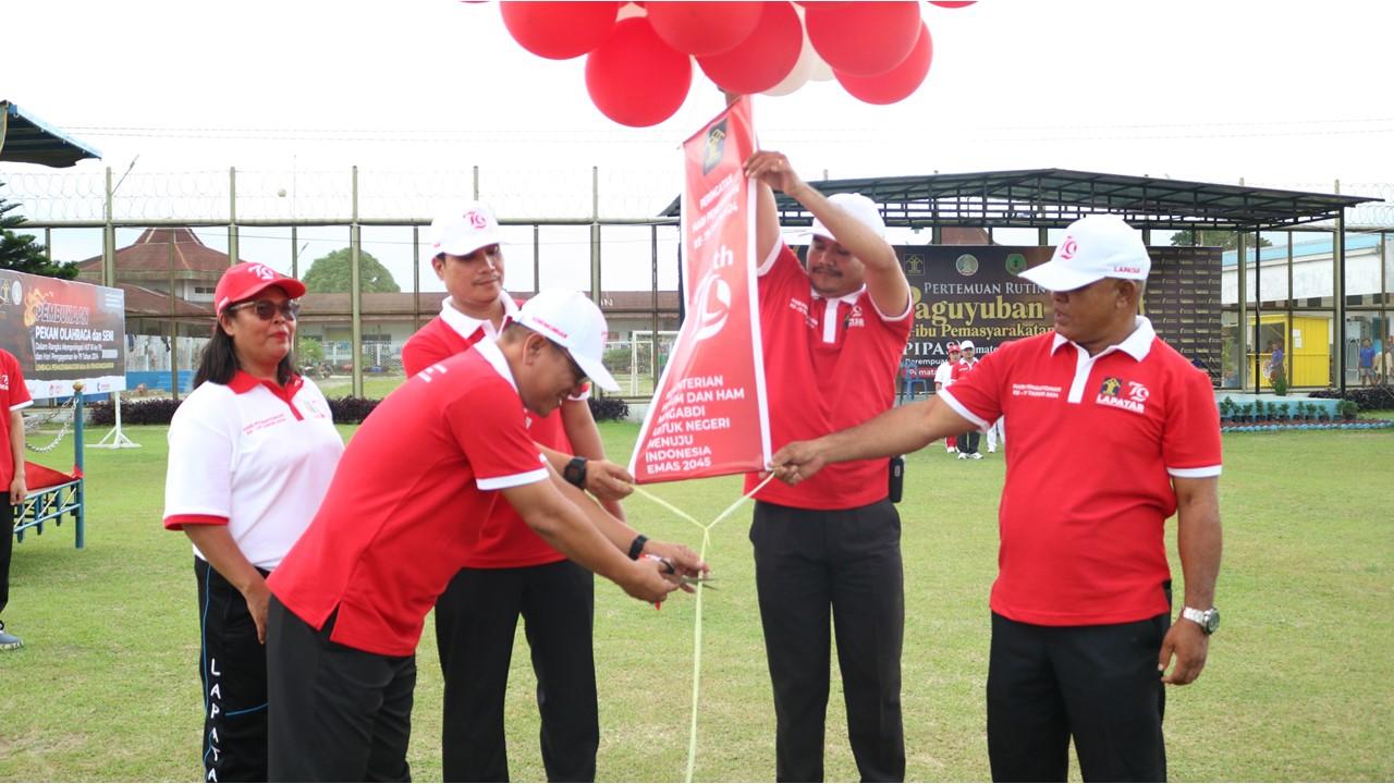 Semarak Hari Pengayoman Ke-79, Lapas Kelas II A Pematangsiantar Gelar Porsenap 