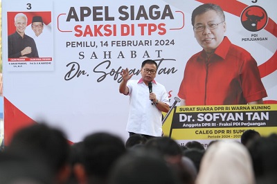 Caleg PDIP dr Sofyan Tan Raih Suara Pertama DPR RI Wilayah Sumut
