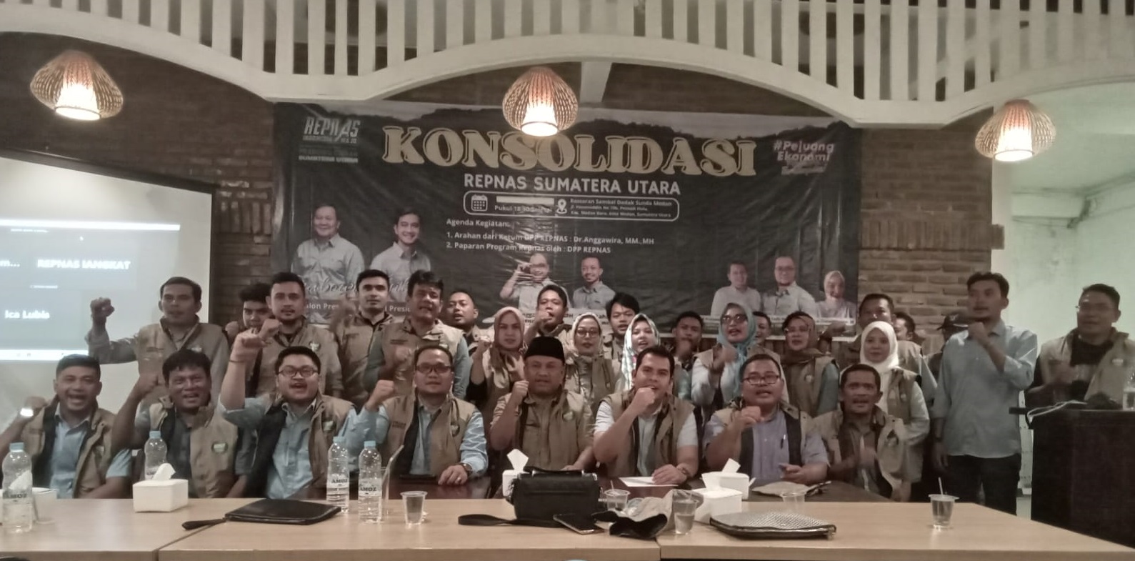 Repnas Sumut Deklarasikan Dukung Prabowo-Gibran Satu Putaran