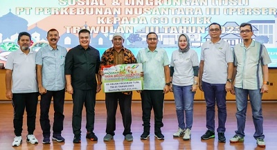 PTPN III Salurkan Dana Program TJSL Periode Triwulan III Tahun 2023