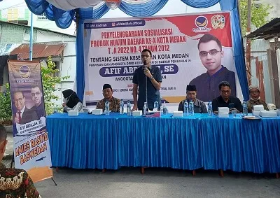 Afif Abdillah: Perda Kesehatan Kota Medan Jaminan Warga Dapat Pelayanan Kesehatan Gratis