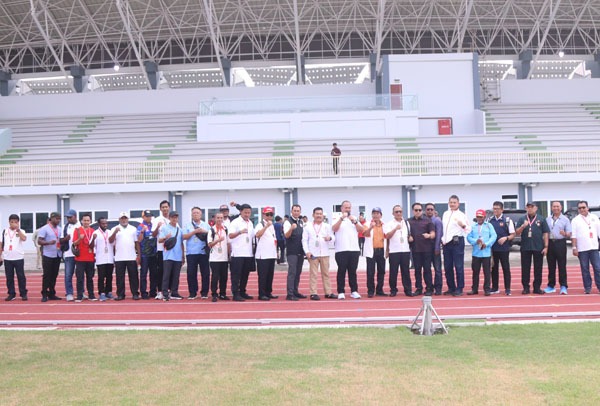 Kontingen KONI 38 Provinsi Tinjau Sport Center Sumut