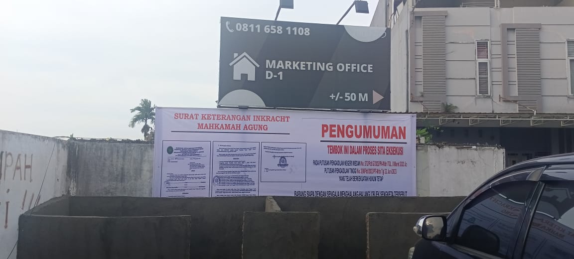 Salahi Aturan, Dirikan Bangunan Di Objek Sengketa Berkekuatan Hukum