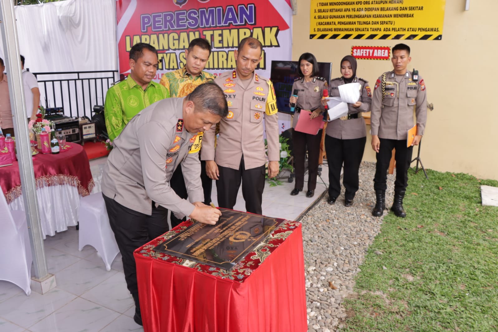 Kapoldasu Resmikan Lapangan Tembak Tanya Sudhirajati