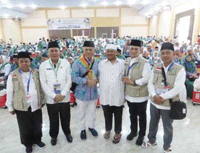 Jelang Berangkat Ke Tanah Suci, Kloter 14 Embarkasi Medan Kedatangan Tamu Istimewa