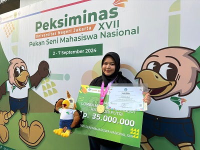 Mahasiswa UMSU Juara I Pekan Seni Mahasiswa Nasional 2024