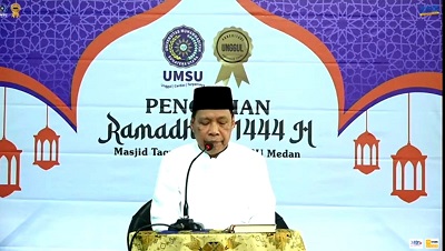 Rektor UMSU Buka Pengajian Rutin Ramadhan 1444 H