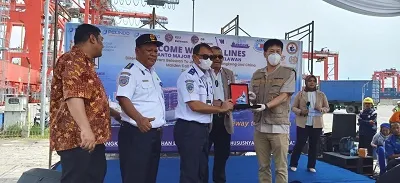 Awal 2023, MV Wan Hai 323 Kapal Pertama Masuk Pelabuhan Belawan