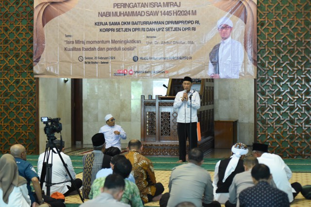 DKM DPR RI Peringatan Isra Mi’raj Di Masjid Baiturrahman Jakarta