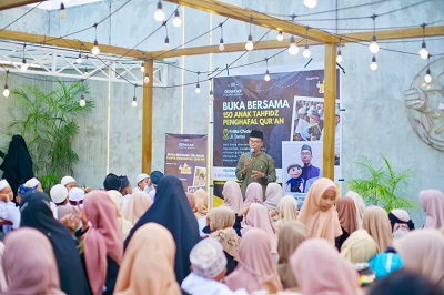 Jelang Idulfitri, Ratusan Anak Penghafal Quran Dihibur Komunitas sedekah di Medan