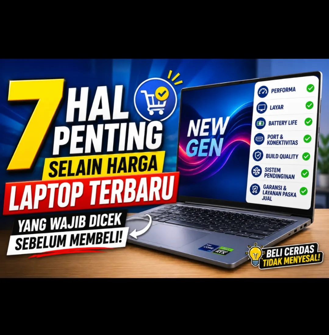 7 Hal Penting Selain Harga Laptop Terbaru yang Wajib Dicek Sebelum Membeli